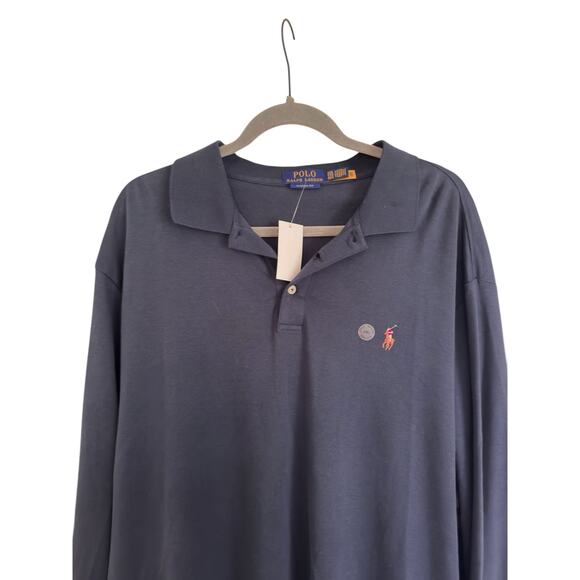 Polo Ralph Lauren Classic Fit Cotton Long Sleeve Shirt size XXL, Blue | NEW $115 - Picture 3 of 3